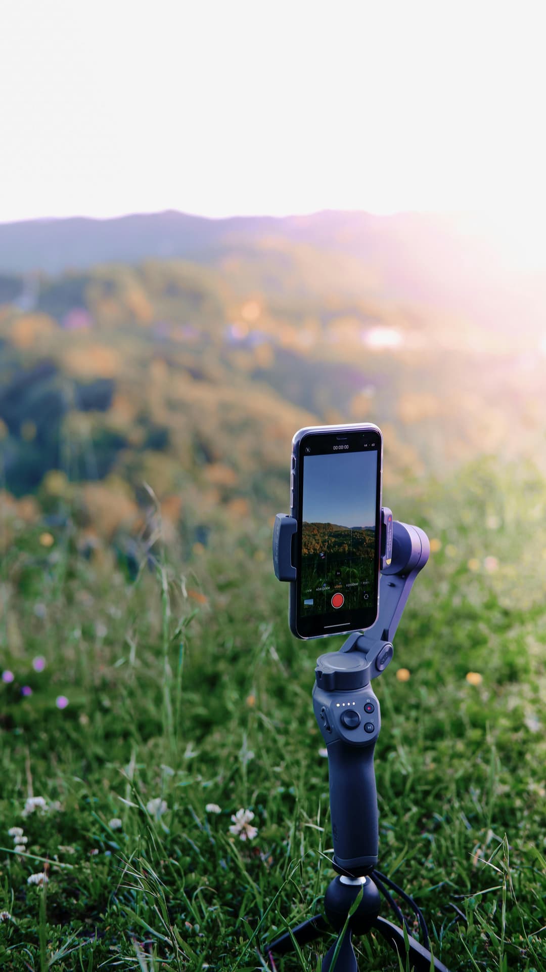 Phone on gimbal